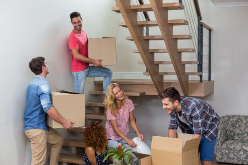 Careful packing and labelled boxes for a Greenwich relocation
