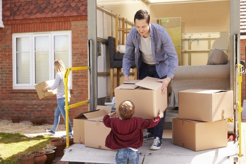 Removal team helping with a home move in Greenwich