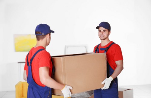 Office moving team planning a Greenwich business relocation