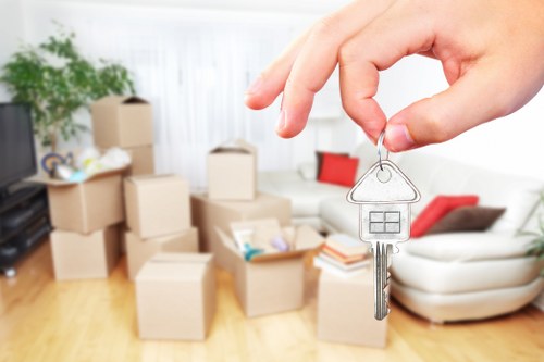Business removals vehicle near Greenwich commercial properties