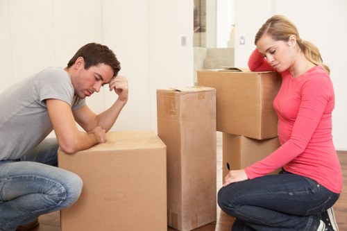 Packing and loading belongings for a Greenwich relocation