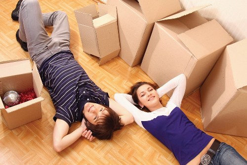 Careful handling of desks and office items during relocation